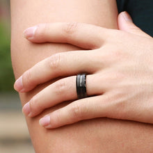 Load image into Gallery viewer, Men&#39;s Classic Black Ring Band