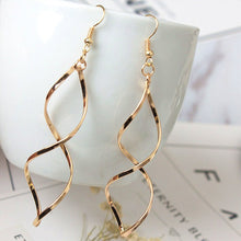 Load image into Gallery viewer, Spiral Curved Fashion Earrings