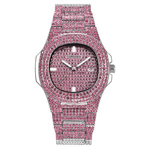 Diamond Quartz Stainless Steel Watch