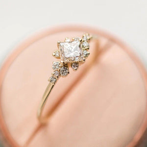 Women's Trendy Crystal Engagement Ring