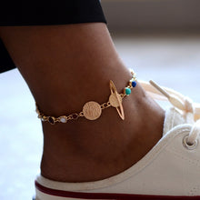 Load image into Gallery viewer, Women&#39;s Solar System Gold Anklet