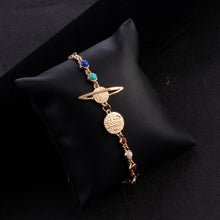 Load image into Gallery viewer, Women&#39;s Solar System Gold Anklet