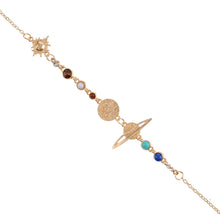 Load image into Gallery viewer, Women&#39;s Solar System Gold Anklet