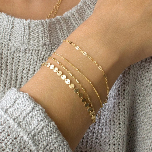 Women's Gold Multi-Layer Fashion Bracelet